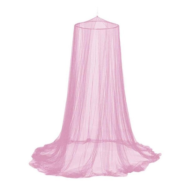 Pink Bed Curtain Dome Stopping Mosquito Net Double Single Queen Canopy