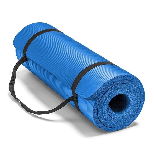 Nonslip Exercise Fitness Pilate Gym Durable Blue Thick Yoga Mat Pad
