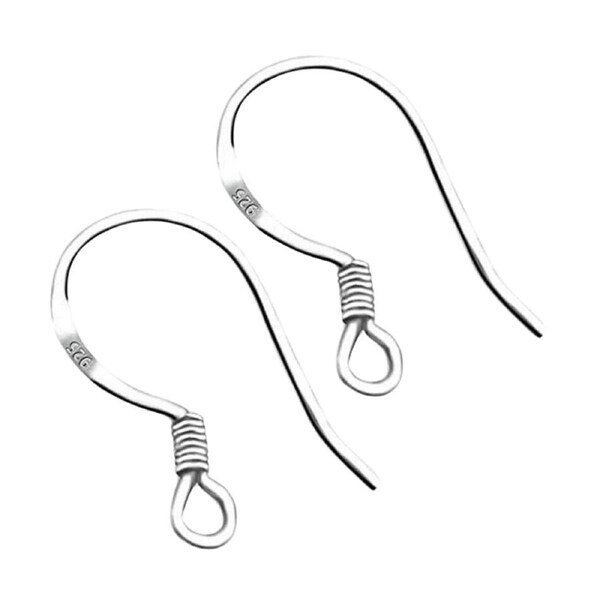 100pcs Hypoallergenic Ear Wire DIY Earrings 925 Silver Earring Hooks