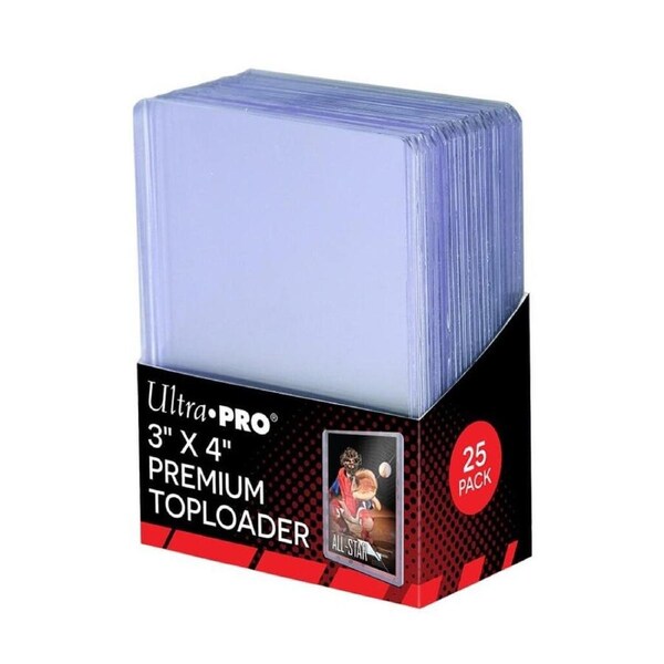 Ultra Pro - Super Premium Top Loader 3" x 4" Clear Sleeves 25-Pack