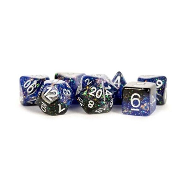 Dice - Eternal Resin Polyhedrals - Blue/Black (MDG)