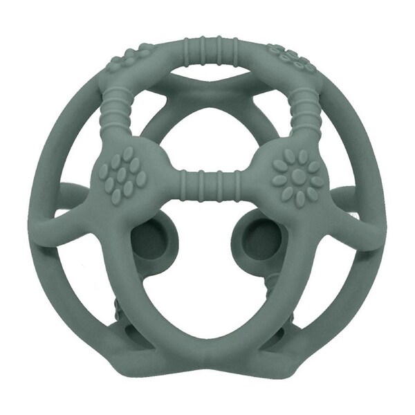 Playground Baby/Infant 10.5cm Silicone Teething Ball Soft Teether Toy 3m+ Sage