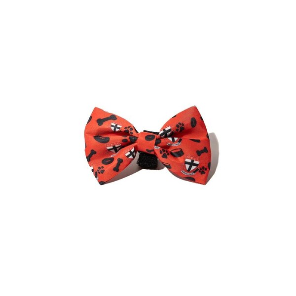 AFL St Kilda Saints Bowtie Dog Necktie Ribbon Collar Neck Accessory One Size