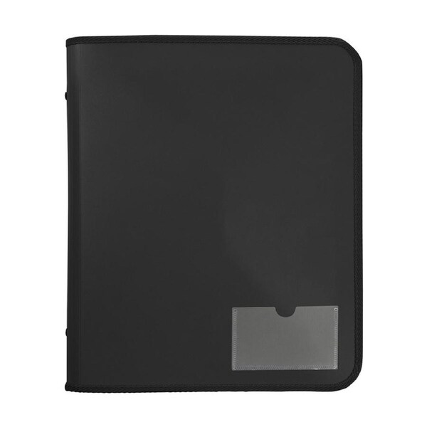 Marbig 2 D-Ring A4 Zipper Binder 25mm w/ Tech Case File Document Organiser Black