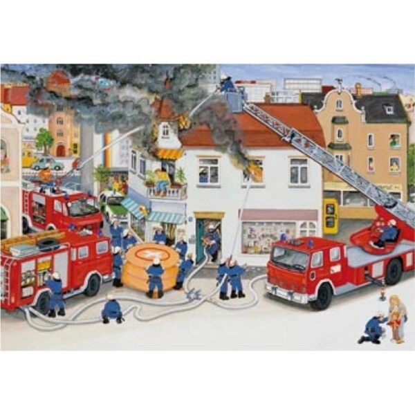 With the Fire Brigade (2x24pc) Ravensburger