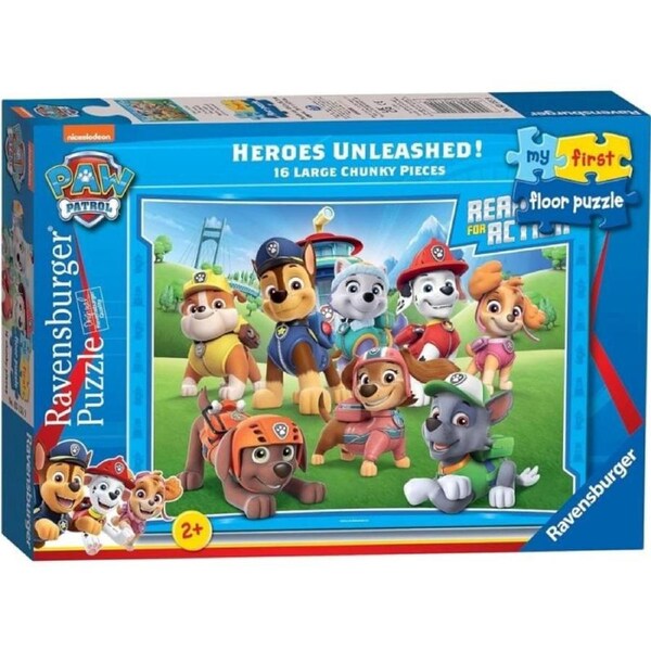 Paw Patrol Heroes Unleashed My First Floor Puzzle (16pc) Ravensburger