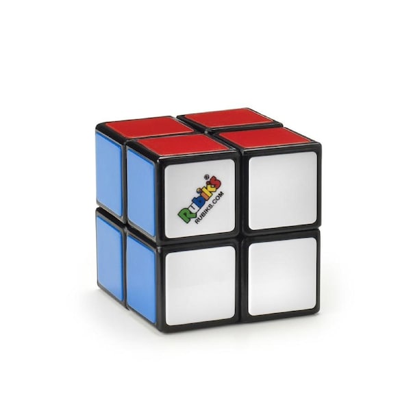 Spin Master Rubik's Mini Cube 2x2 Rubic Twist Solve/Brain Teaser Kids Toy 7+