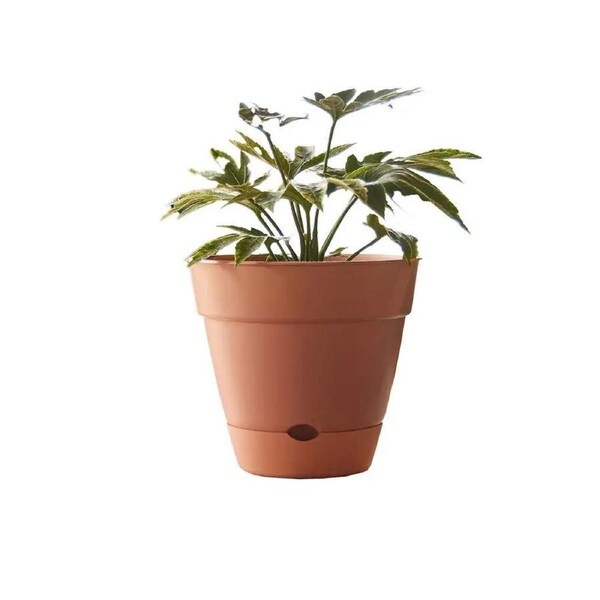 Northcote Pottery Leonard 31x27cm Self Watering Plant Pot Garden Decor Brick