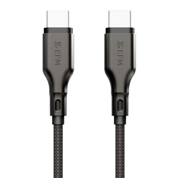 [EFCAE2U990BLA] EFM USB-C Essential Power Cable - With Aramid Fibre Reinforcement 2M, Black