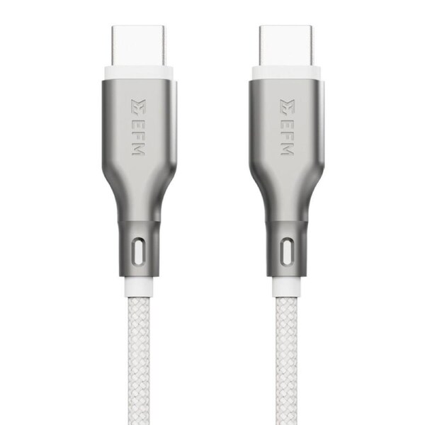 [EFCAE2U990WHI] EFM USB-C Essential Power Cable - With Aramid Fibre Reinforcement 2M, White