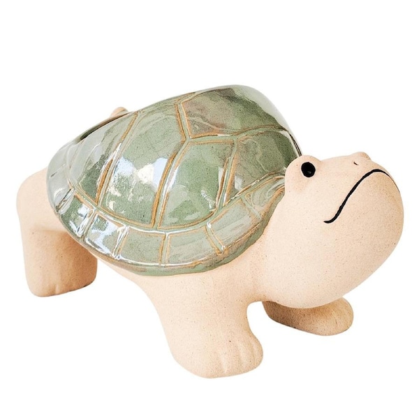 Urban Products Turtle Themed Pot Planter Pot Hanger Home Garden Decor Sage 21cm
