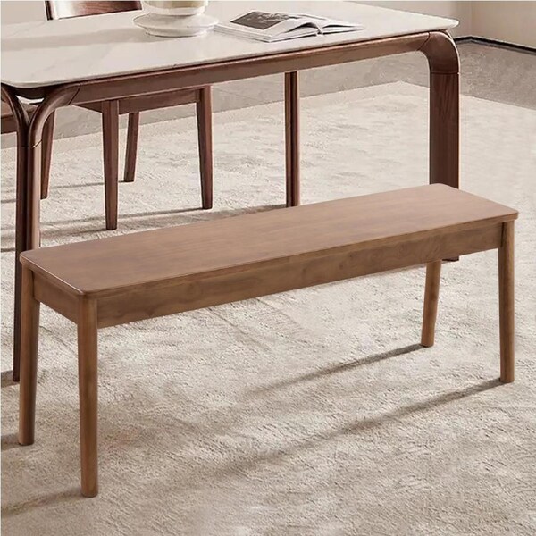 ACA 1x Wooden Dining Bench Chair Seat Kitchen Outdoor Garden Patio Rectangle 120cm -Walnut