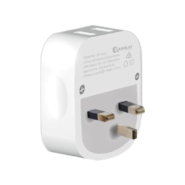 Sansai Surge Protected Travel Adapter w/ USB-C And USB-A Port - AU/UK Region