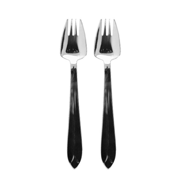 2pc Splayd Original All-in-One 18cm SS Mirror Knife/Spork Utensil Set Silver