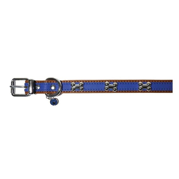Rosewood Wag n Walk Royal 58.5cm Pet/Dog Collar Neck Strap Animal Choker L Blue
