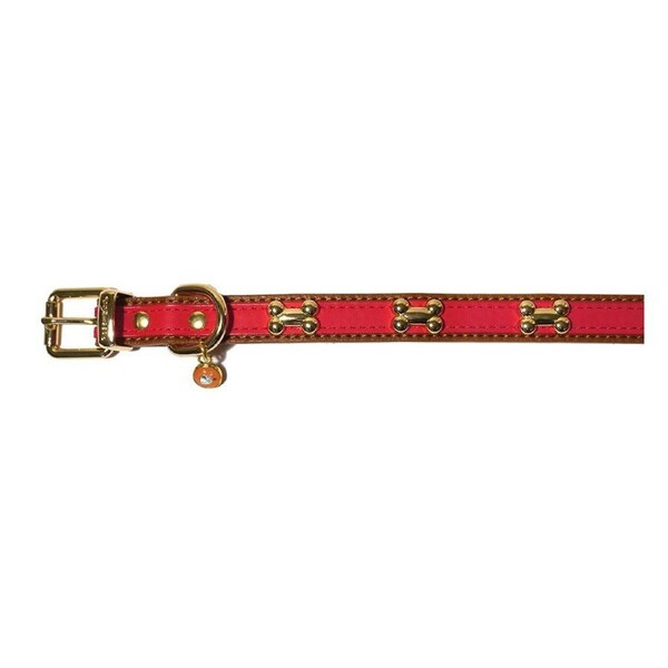 Rosewood 64cm Signal Pet/Dog Neck Collar Animal Choker Walking Strap Large Red