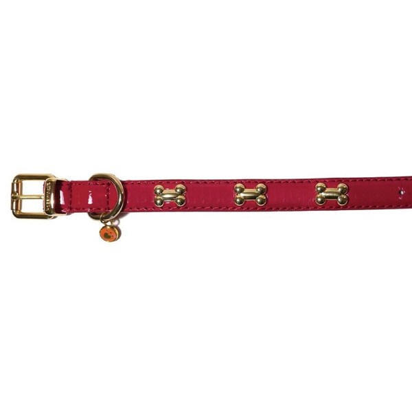 Rosewood Cherry Pet/Dog 48cm Adjustable Neck Nylon Collar Fashion Choker L Red