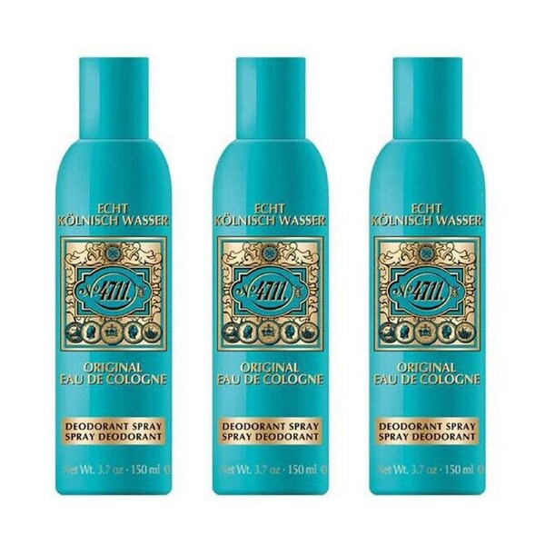 3PK Mulhens 4711 Original 150ml Eau De Cologne Body Spray Fragrance For Women