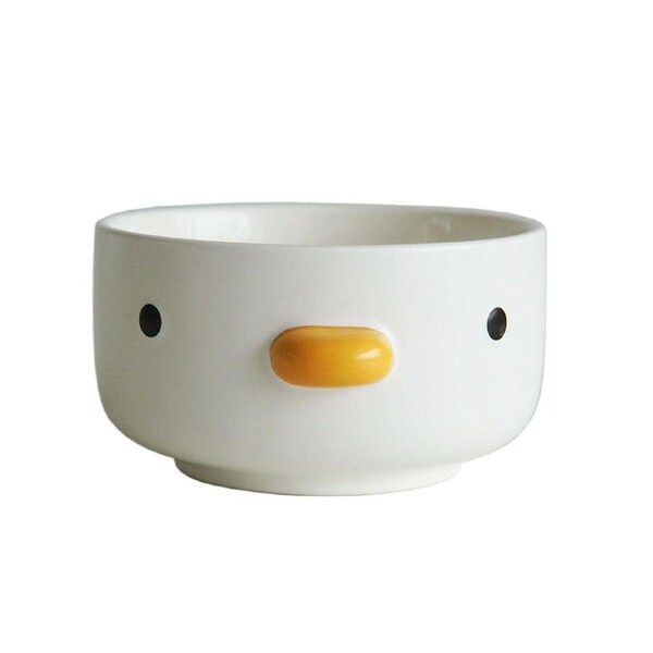 Purroom 11cm Ceramic Round Rice/Soup Bowl Food Kitchen Serving Dish Chick White