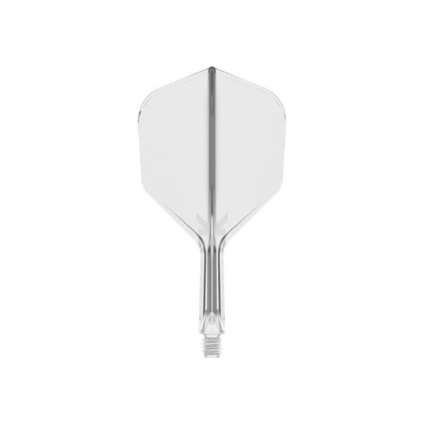 Target K-Flex Moulded Flight & Shaft No.6 Dart Throw Game Accessory Medium Clear