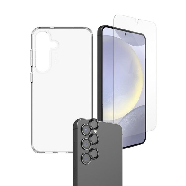EFM 3-in-1 Case Screen & Camera Lens Armour Bundle for Samsung Galaxy S25 [EFCSG294BUNDLE]