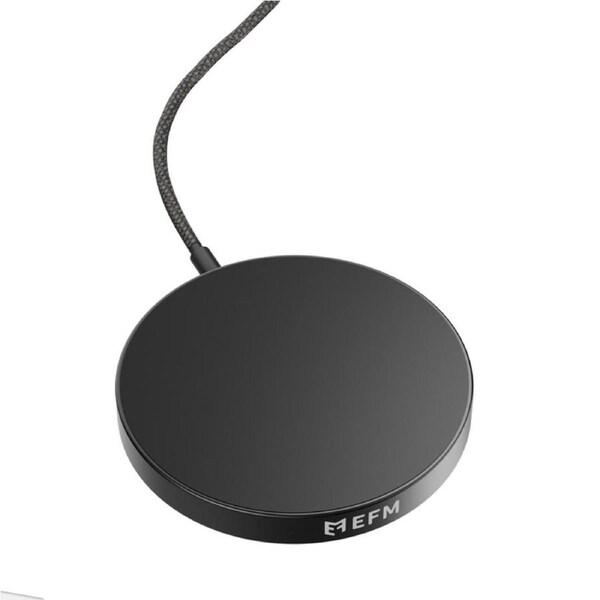 [EFWQI2U933BLA] EFM Qi2 15W Wireless Charge Pad - Up To 15W Qi2 Certified Wireless Output, Black