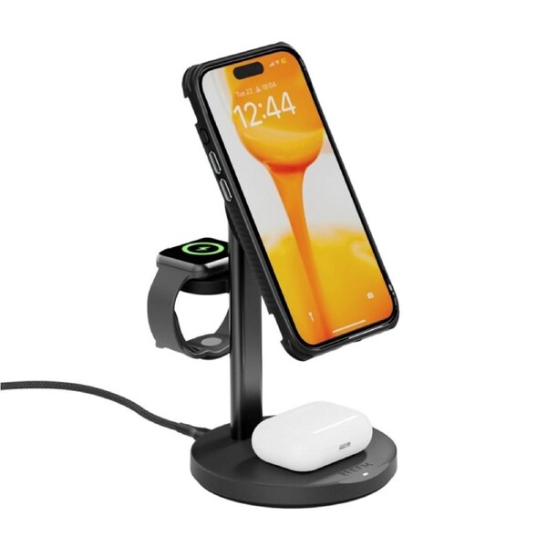 [EFWM3AE933BLA] EFM FLUX 3-in-1 Wireless Charger - With 20W Wall Charger