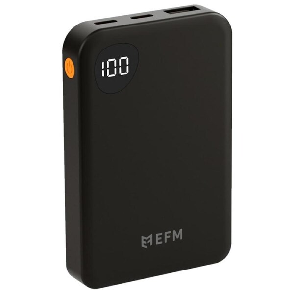 EFM 5000mAh Essential Power Bank - With Digital Display - Black [EFPB5EU932BLA]