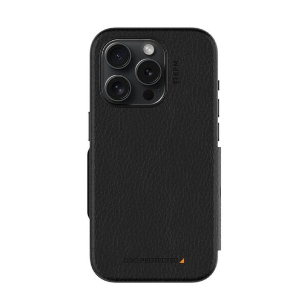 EFM Monaco Wallet Case Armour with D3O 5G Signal Plus for iPhone 15 Pro [EFCFLAE606BLA]