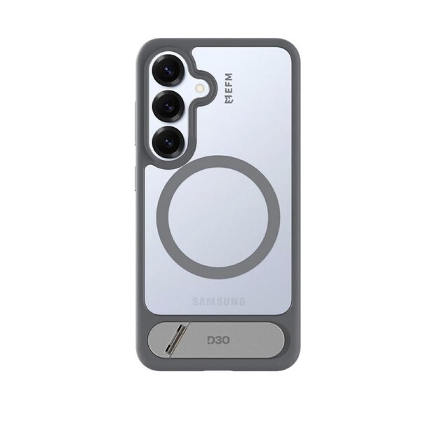 EFM Alta Case with D3O BIO for Samsung Galaxy S25 - Grey/ Clear [EFCTASG294GRE]