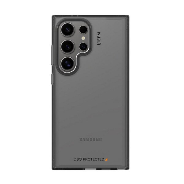 EFM Volta Case Armour with D3O BIO for Samsung Galaxy S24 Ultra, Clear / Black [EFCVTSG288BLA]