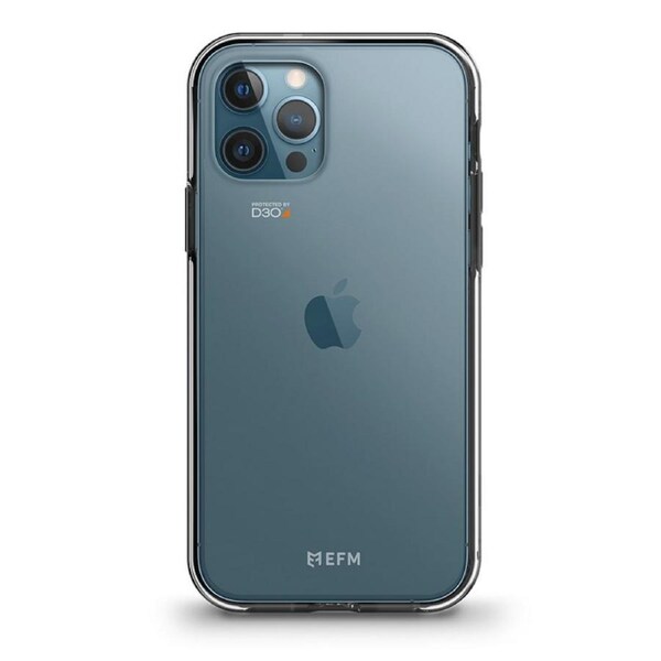 EFM Aspen Case Armour with D3O 5G Signal Plus for iPhone 12 Pro Max, Slate/Clear [EFCDUAE182SLC]