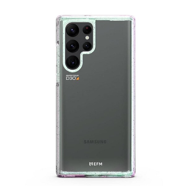 EFM Aspen Case Armour with D3O Crystalex for Samsung Galaxy S22 Ultra, Glitter/Pearl [EFCDUSG281GLPX]