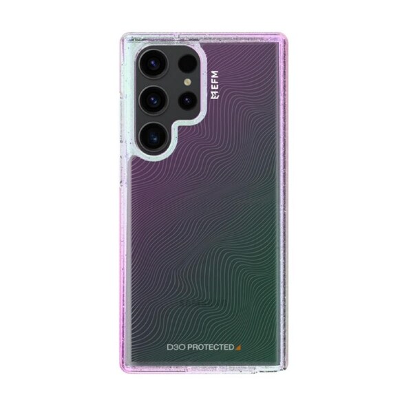 EFM Aspen Case Armour with D3O Crystalex for Samsung Galaxy S23 Ultra, Glitter Pearl [EFCDUAE284GLP]