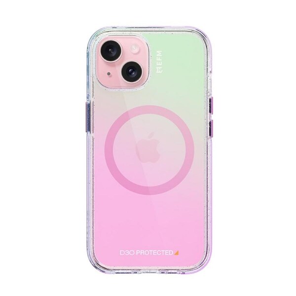 EFM Aspen Case Armour with D3O BIO for iPhone 15, Glitter Pearl [EFCDUAE605GLP]