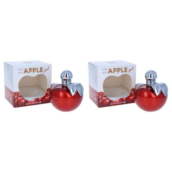 2PK The Big Apple Red Apple EDP Eau De Parfum Spray Perfume For Women 100ml