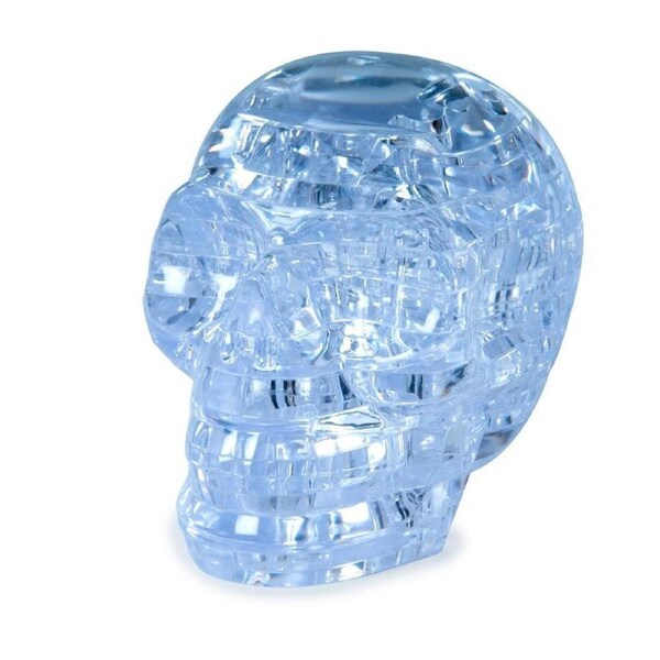 Crystal Puzzle - Clear Skull (49pc)