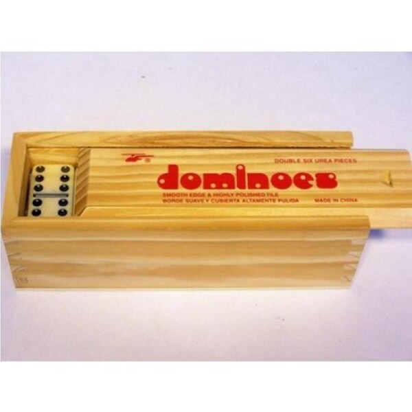 Dominoes - Double Six in Wooden Box