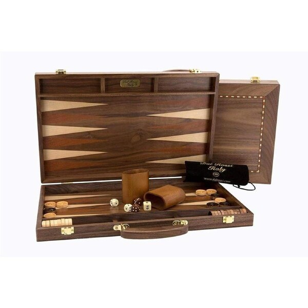 Backgammon - 18" 44cm Walnut (Dal Rossi)