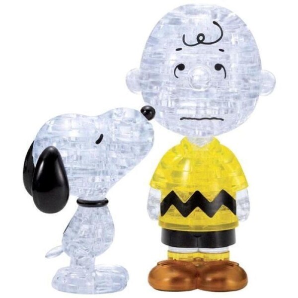 Crystal Puzzle - Snoopy & Charlie Brown (77pc)