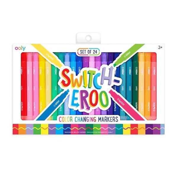 24pc Ooly Switch-eroo Colour Changing Marker Pen Art Craft Drawing Set 3y+