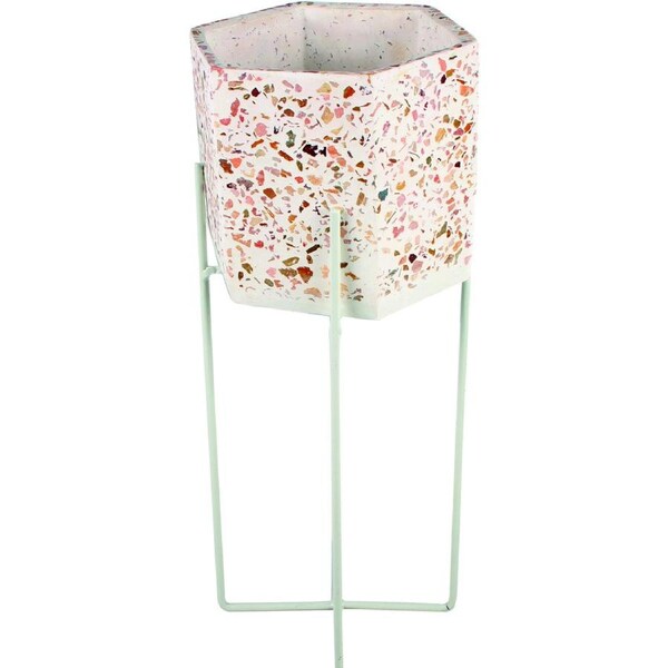 Maine and Crawford 43x18cm Luca Planter Stand Home/Garden Outdoor Decor Terrazzo