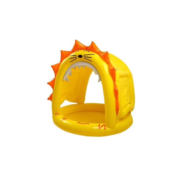 Airtime 110x100cm Lion Paddling Pool w/Canopy Outdoor Fun Kids Toy Yellow/Orange