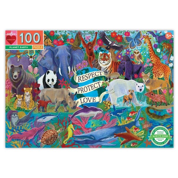 100pc eeBoo Jigsaw Puzzle Planet Earth 45x68cm Kids/Child Learning Game 5+