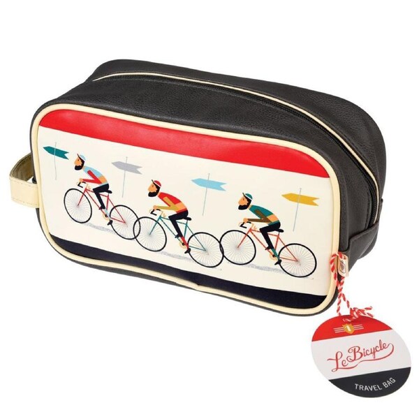 Rex London Le Bicycle Travel/Toiletry Wash Bag w/ 2 Internal Pockets 26x14cm