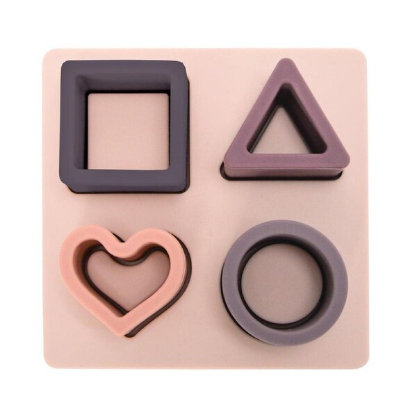 Annabel Trends Silicone Puzzle Educational Play Toy/Teether 12x4.5cm Heart
