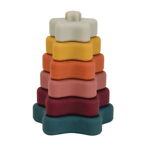 Annabel Trends Silicone Baby Stackable Educational Play Toy 12.5x9cm Star