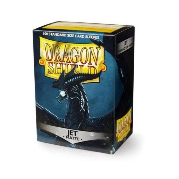 Dragon Shield Sleeves - Jet Matte (100) 63x88mm