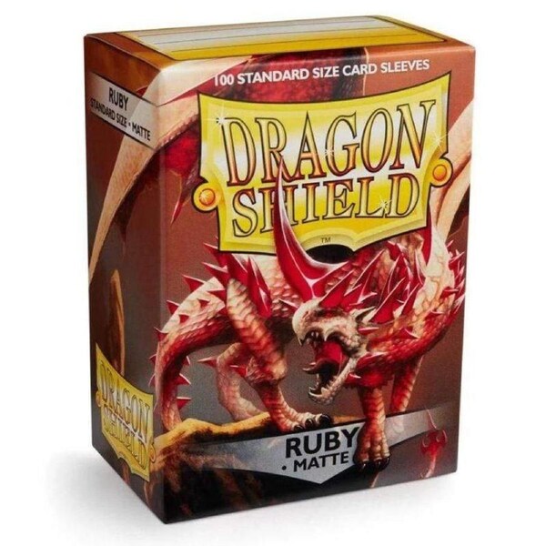 Dragon Shield Sleeves - Ruby Matte (100) 63x88mm