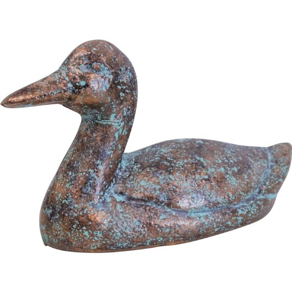 LVD Iron Sitting Duck Sculpture Home/Garden Indoor/Outdoor Decor 14.5x8.5cm